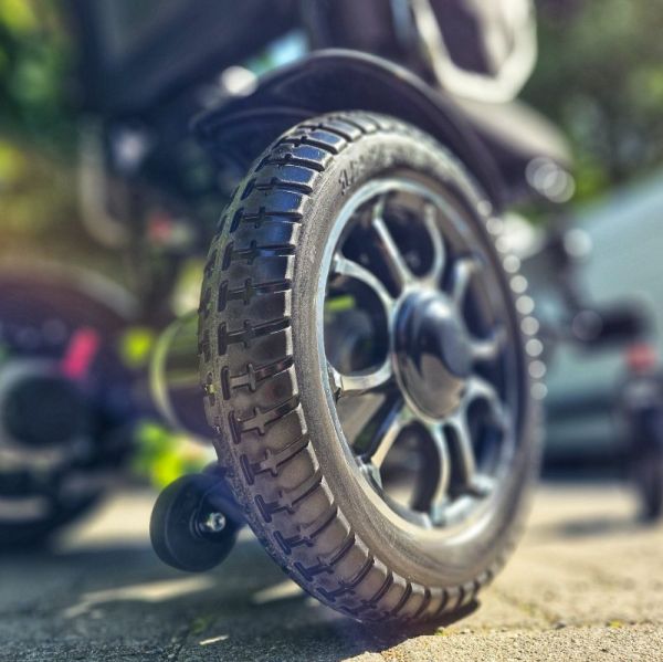 McFoldy Black C1 Detailansicht Hinterrad