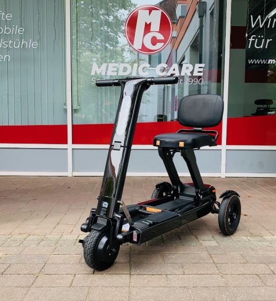 Faltbarer Elektroscooter Relync R1 schwarz seitlich