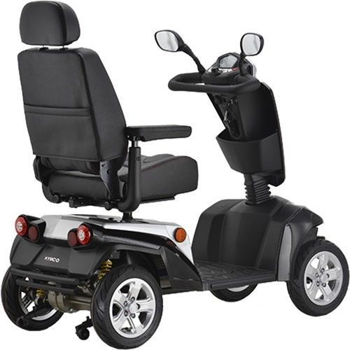 Der Kymco Texel in edlem Schwarz-Silber