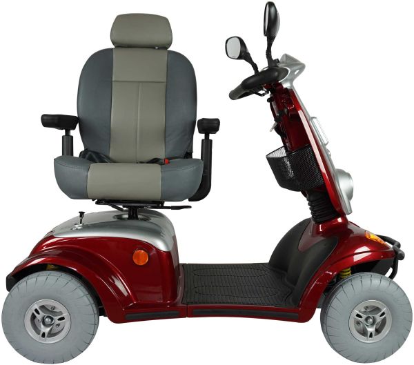 Kymco Föhr 4 ForU Seitenansicht rot Sitz gedreht