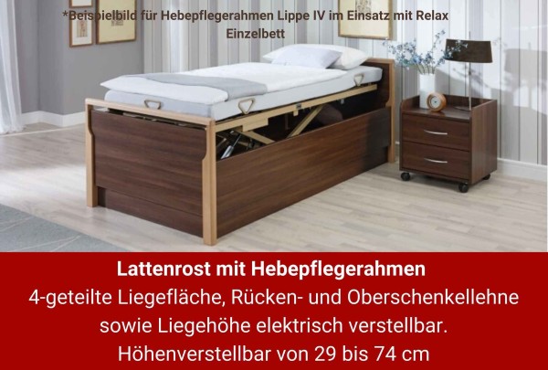 Senioren Ehebett mit Hebeplfegerahmen