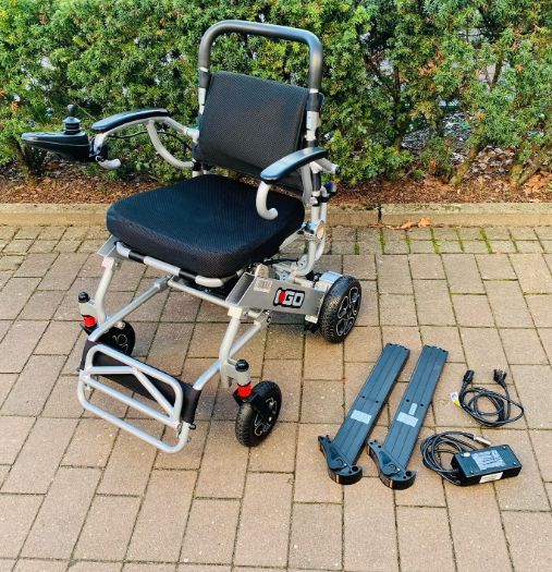 Pride I-Go (6 km/h) silber, Vorführ - Reise-Elektrorollstuhl