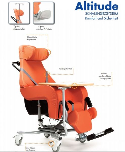 Vermeiren Altitude Pflegerollstuhl / Schalensitzsystem