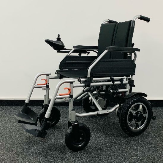 Faltbarer Elektrorollstuhl (Vorführer) Excel Aries (6 km/h) Seitenansicht