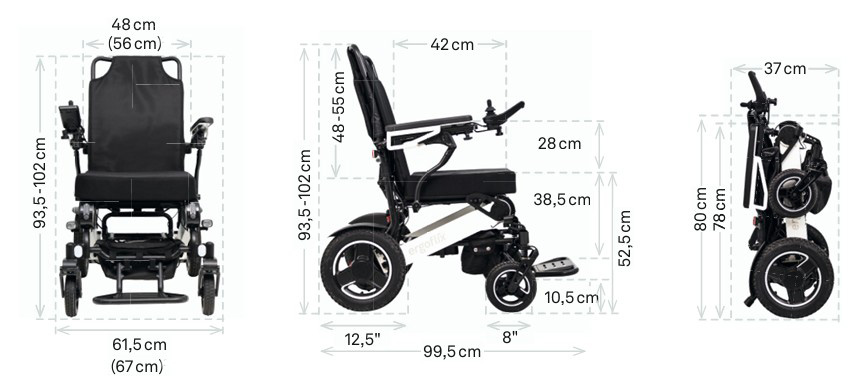 ergoflix LX Abmessungen