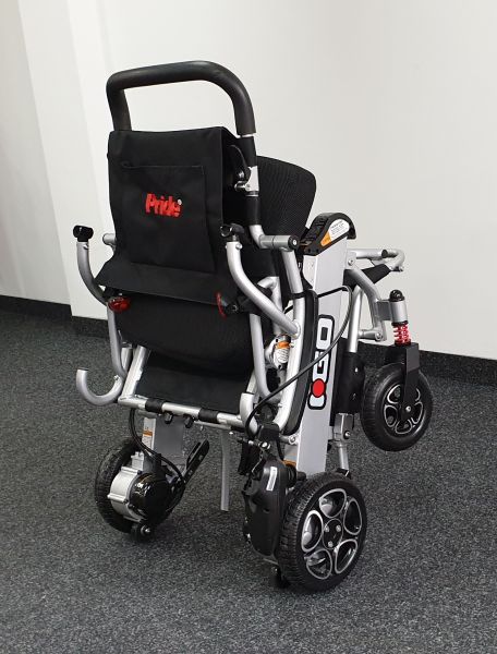 Elektro-Reise-Rollstuhl R-GO (6 km/h) silber, neuwertig