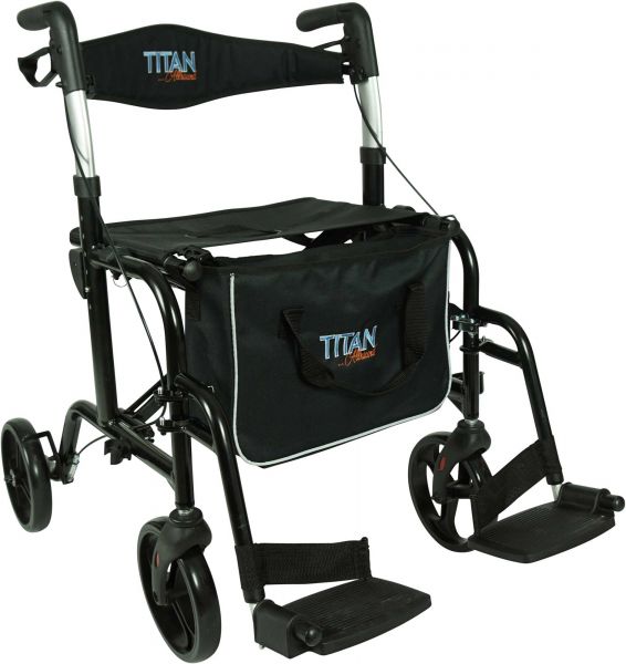 PREMIOMOBIL Titan Allround – Leichtgewichtrollator mit Beinstützen