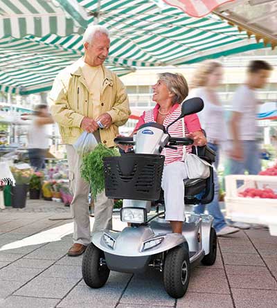 Mit einem Elektromobil wird der Einkauf wieder zum Genuss